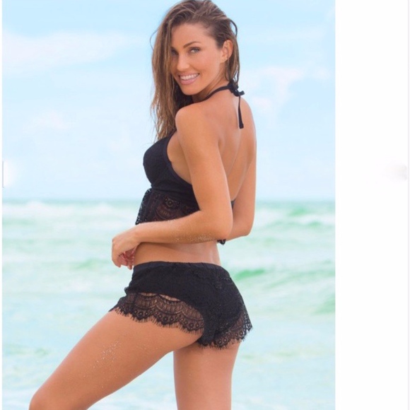 smart & sexy Other - NWT Sexy Lace Crochet Bikini Shorts Swim Bottom M